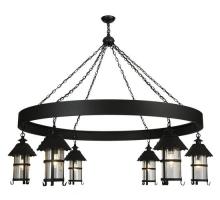  120725 - 66"W Rutland 6 Lantern Chandelier