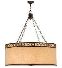  128049 - 36"W Cilindro Quatrefoil Textrene Pendant