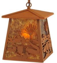  129680 - 7.25"Sq Alligator Lantern Pendant