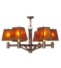  130500 - 40"W Rocky Mountain 6 LT Chandelier