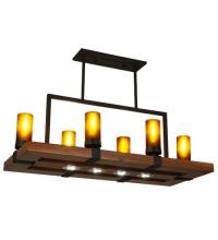  133419 - 38" Long Grand Terrace 6 Light Oblong Chandelier