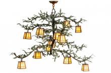  141349 - 52"W Pine Branch Valley View 12 LT Chandelier