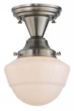  143956 - 7" Wide Revival Schoolhouse W/Emma Globe Semi-Flushmount