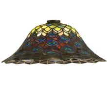  14475 - 16"W Tiffany Peacock Feather Shade