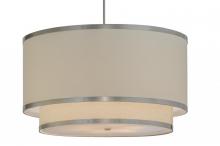  147525 - 36"W Cilindro Eggshell 2 Tier Textrene Pendant