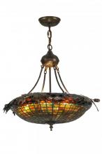  148006 - 22.5"W Greenbriar Oak Inverted Pendant