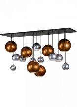  151941 - 72"L Bola Metalica 15 LT Cascading Pendant