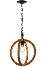  152439 - 14"W Cilindro Bola Rope Pendant