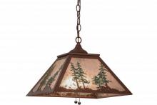  154496 - 16" Square Tall Pines Pendant