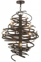  157562 - 28" Wide Cyclone 12 Light Chandelier