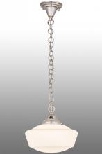  159657 - 12"W Revival Schoolhouse W/Traditional Globe Pendant