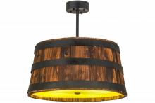  160086 - 25"W Whiskey Barrel Pendant