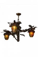  180442 - 40" Wide Acorn Branch 3 LT Chandelier