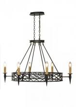  18600 - 43" Wide Topridge 6 Light Chandelier