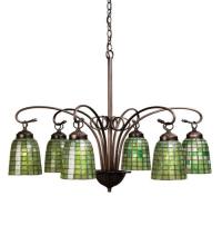  18649 - 28"W Terra Verde 6 LT Chandelier