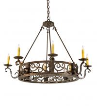  200078 - 36" Wide Delano 8 Light Chandelier