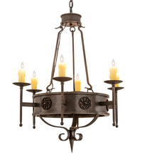  215034 - 30" Wide Lorenzo 6 Light Chandelier