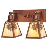  219956 - 17" Wide Winter Pine 2 Light Vanity Light