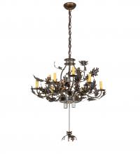  221200 - 34" Wide Oak Leaf & Acorn Chandelier Hardware