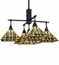  231684 - 38" Square Prairie Wheat 5 Light Chandelier