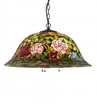  232210 - 24" Wide Tiffany Rosebush Pendant