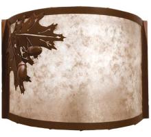  23836 - 12" Wide Oak Leaf & Acorn Wall Sconce