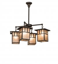  239358 - 34" Wide Hyde Park Double Bar Mission 4 Light Chandelier