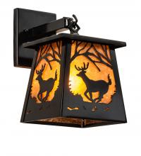  244127 - 7.5" Wide Lone Deer Hanging Wall Sconce