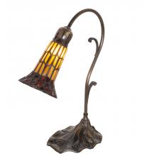  251849 - 15" High Stained Glass Pond Lily Accent Lamp