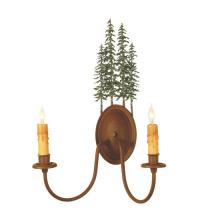  29463 - 14.5"W Tall Pines 2 LT Wall Sconce