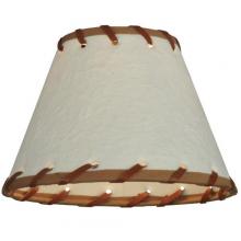  37252 - 6.25"W X 4.25"H Parchment & Rawhide Shade