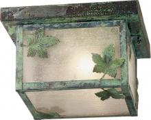  38554 - 10"Sq Hyde Park Maple Leaf Flushmount