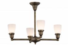  56474 - 27"W Revival Oyster Bay Goblet 4 LT Chandelier