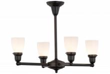  56476 - 27"W Revival Oyster Bay Goblet 4 LT Chandelier