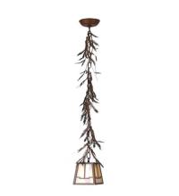  67910 - 5.5"Sq Pine Branch Valley View Mini Pendant