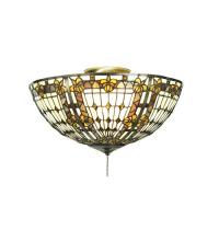  97657 - 16"W Fleur-de-lis Fan Light Fixture