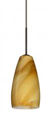  1BC-1509HN-LED-BR - Besa Chrissy Pendant Bronze Honey 1x9W LED