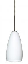  1BT-150907-HAL-BR - Besa Chrissy Pendant Bronze Opal Matte 1x40W Halogen