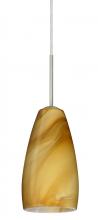  1BT-1509HN-LED-SN - Besa Chrissy Pendant Satin Nickel Honey 1x9W LED