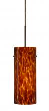  1JC-412318-BR - Besa Stilo 10 Pendant Bronze Amber Cloud 1x100W Medium Base