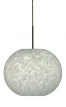  1JC-477619-LED-BR - Besa Luna LED Pendant Carrera Bronze 1x9W LED