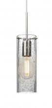  1JC-JUNI10CL-EDIL-SN - Besa, Juni 10 Cord Pendant, Clear Bubble, Satin Nickel, 1x4W LED Filament