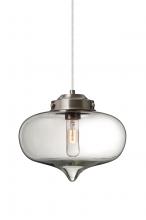  1JC-MIRACL-SN - Besa Mira Pendant Satin Nickel Clear 1x60W T10