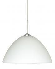  1JT-420107-SN - Besa Tessa Pendant Satin Nickel White 1x75W Medium Base