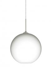  1JT-COCO1007-SN - Besa Coco 10 Pendant, Opal Matte, Satin Nickel Finish, 1x60W Medium Base