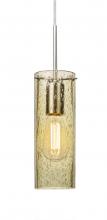  1JT-JUNI10GD-EDIL-SN - Besa, Juni 10 Cord Pendant, Gold Bubble, Satin Nickel, 1x4W LED Filament