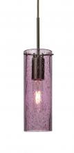  1JT-JUNI10PL-BR - Besa, Juni 10 Cord Pendant, Plum Bubble, Bronze, 1x60W Medium Base