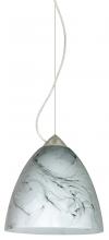  1KX-4470MG-SN - Besa Vila Cable Pendant Satin Nickel Marble Grigio 1x60W Medium Base