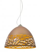  1KX-KIEVCP-LED-SN - Besa Kiev Pendant, Copper, Satin Nickel Finish, 1x9W LED