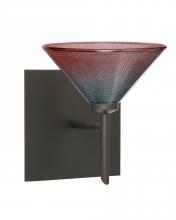  1SW-117681-LED-BR-SQ - Besa Wall With SQ Canopy Kona Bronze Sunset 1x5W LED